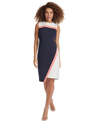 Tommy Hilfiger Women's Color-Blocked Asymmetric Dress