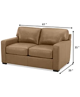 Radley 61" Leather Loveseat, Created for Macy's