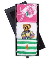 Polo Ralph Lauren Men's 3-Pk. Beach Bear Crew Socks