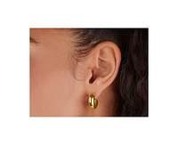 Little Sky Stone Women's 14K Gold Plated Naomi Medium Chunky Hoops