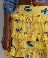 Lauren Ralph Women's Ruffled Miniskirt