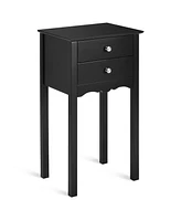 Slickblue Side Table End Accent with 2 Drawers