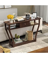 Slickblue Modern Sofa Accent Table with Drawer