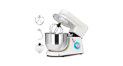 Slickblue 6 Speed 7.5 Qt Tilt-Head Stainless Steel Electric Food Stand Mixer