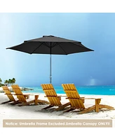 9 Ft Patio Umbrella Replacement Canopy Market Top Cover Table Outdoor Pool