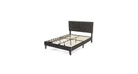 Slickblue Upholstered Platform Bed with Tufted Headboard