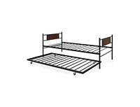 Slickblue Size 2-In-1 Daybed Frame with Pullout Trundle