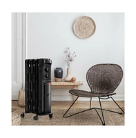 Slickblue 1500W Oil Filled Portable Radiator Space Heater with Adjustable Thermostat