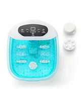 Slickblue Foot Spa Massager Tub with Removable Pedicure Stone and Massage Beads