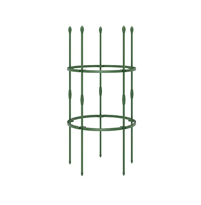 Slickblue 3-Pack Garden Trellis 40" Tall Plant Support Stands with Clips and Ties-s