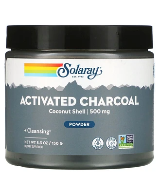 Solaray Activated Charcoal Powder 500 mg - 5.3 oz (150 g)