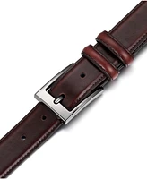 Mio Marino Men's Dual Loop Leather Belt, 2 pack