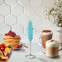 Handheld Milk Frother Stainless Steel Single Whisk with Stand