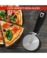 Zulay Kitchen Stainless Steel Pizza Cutter Wheel with Comfortable Grip