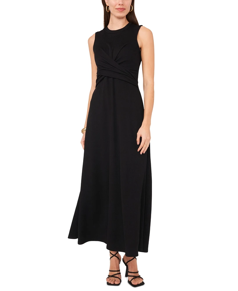 Vince Camuto Women's Sleeveless Crossover Maxi Dress