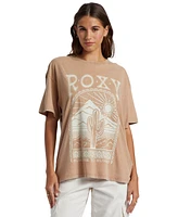 Roxy Juniors' Saguaro Crewneck Short-Sleeve Graphic T-Shirt