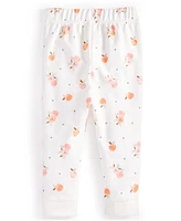 First Impressions Baby Girls Mini-Apple-Print French Terry Pants, Created for Macy's