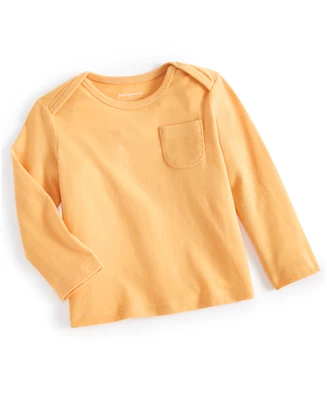 First Impressions Baby Boys Long-Sleeve Lap-Shoulder Solid Top, Created for Macy's