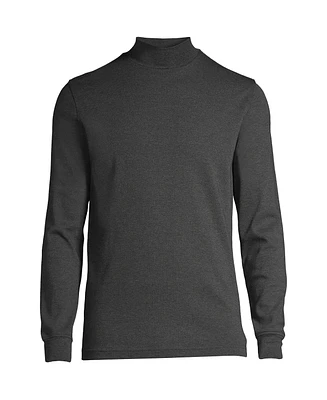 Lands' End Big & Tall Cotton Supima Mock Turtleneck