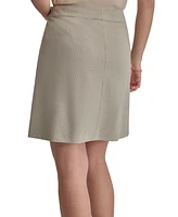 Dkny Women's Zip-Front Slant-Pocket Mini Skirt