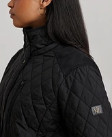 Lauren Ralph Plus Hooded Quilted Anorak Coat