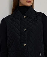 Lauren Ralph Women's Quilted Logo Vest