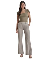 Dkny Women's High-Rise Slim-Fit Bootcut Pants