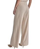 Dkny Women's Mid-Rise Wide-Leg Full-Length Pants