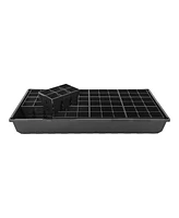 Sunpack 5 x 3.25in 6 Cell Mega Square Insert Tray, Black