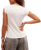 Free People Women's Riley Cotton Raglan-Sleeve Top