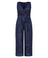 City Chic Women's Dazzling Wide leg Jumpsuit