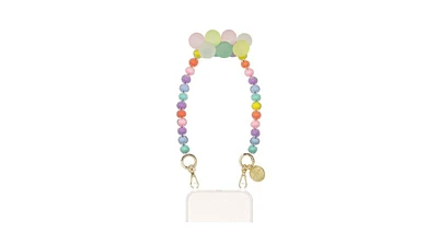 The American Case Pastel Balloon Beads Bracelet Phone Chain with Golden Carabiners
