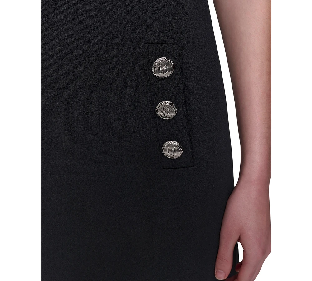 Karl Lagerfeld Paris Women's Two-Tone Scuba-Crepe Dress