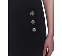 Karl Lagerfeld Paris Women's Two-Tone Scuba-Crepe Dress
