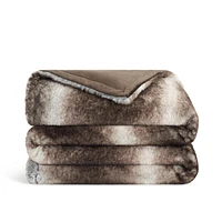 Aston & Arden Bronze Moon Faux Fur Throw Blanket, Soft, Furry Texture, Oversized Throw, 50x70, with Premium Gift Box