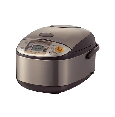 Zojirushi 5.5-Cup Micom Rice Cooker and Warmer Stainless Brown) with Knife Set