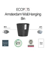 Ecopots Modern Amsterdam Round Wall Flower Pot