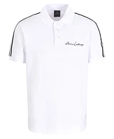 A|X Armani Exchange Men's Logo Stripe Polo Shirt