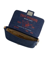 True Religion Denim Brass Hardware Flap