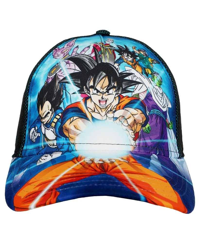 Dragon Ball Z Boys Youth All-Over Print Snapback Hat