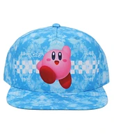 Kirby Boys Cloud Pattern Blue Youth Snapback Cap