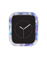 Anne Klein Women's Blue Acetate Protective Case designed for 45mm Apple Watch