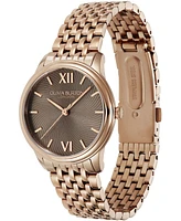 Olivia Burton Women's Classic Swirl Rose Gold-Tone Stainless Steel Watch 32mm