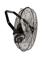 Newair 18" High Velocity Wall Mount Fan, Heavy Duty Outdoor Fan, Adjustable Tilt and 3 Speeds up to 4012 Cfm, Pull Chain Switch | Wall Fan or Garage F