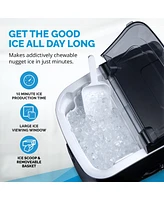 Newair 26 lbs. Nugget Countertop Ice Maker Black