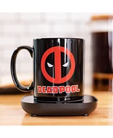 Uncanny Brands Marvel Deadpool Mug Warmer with Mug – Keeps Your Favorite Beverage Warm - Auto Shut On/Off