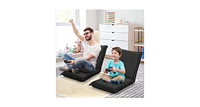 Slickblue Adjustable 6 Positions Folding Lazy Man Sofa Chair Floor