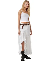 Cotton On Women's Mylee Ruffle Maxi Skirt