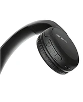 Sony Wh-CH510 Wireless On-Ear Headphones (Black) with Hardshell Case Bundle