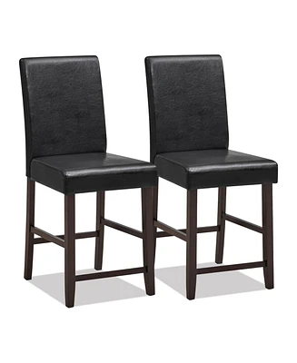 Slickblue 25 Inch Counter Height Set of 2 Bar Stools